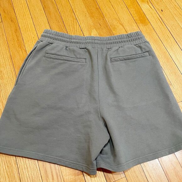 Nice Rice Poppy Atelier Mens Streetwear 5.5” Knit Shorts Size Large L Gray EUC - Picture 9 of 11
